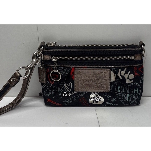 Coach‎ Poppy Collab Wristlet Small Handbag Y2K - Picture 1 of 7